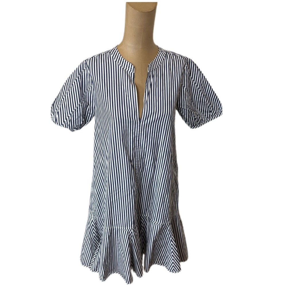 NWT! J Crew Delilah dress in striped cotton poplin Size XXS